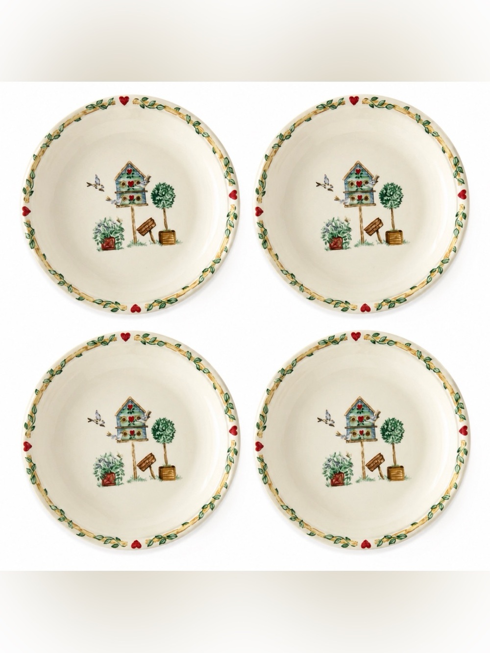 Birdhouse by THOMSON Salad Plate Set of 4